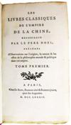 CONFUCIUS. Les Livres Classiques de lEmpire de Chine.  Vols. 1-4 (of 7).  1784-85